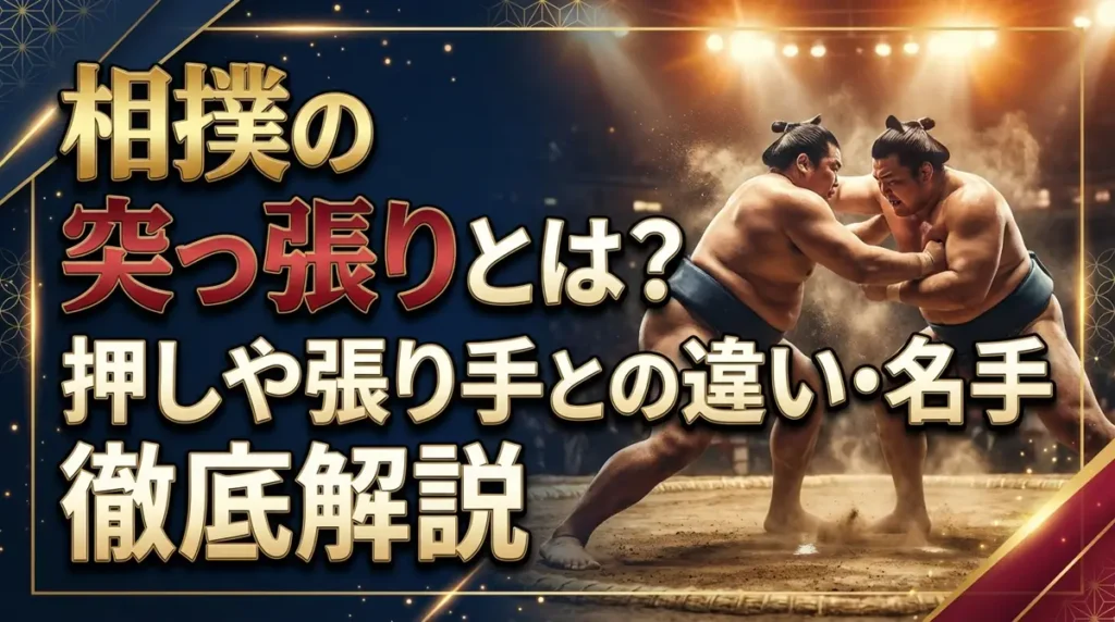 相撲の突っ張りとは？押しや張り手との違い・名手・練習法まで徹底解説