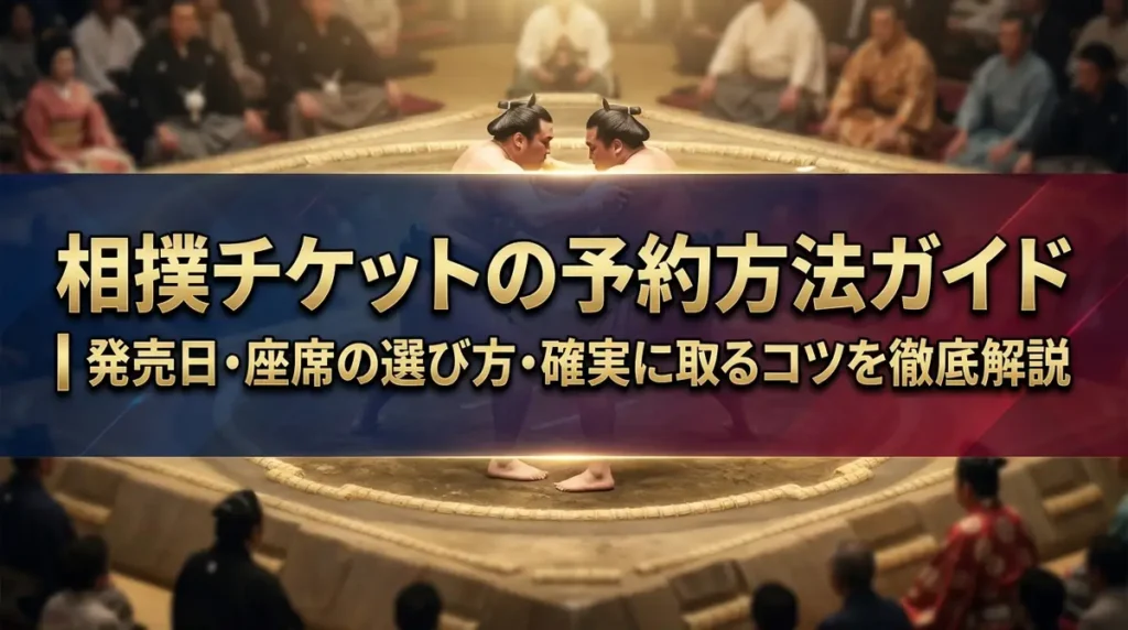 相撲チケットの予約方法ガイド｜発売日・座席の選び方・確実に取るコツを徹底解説