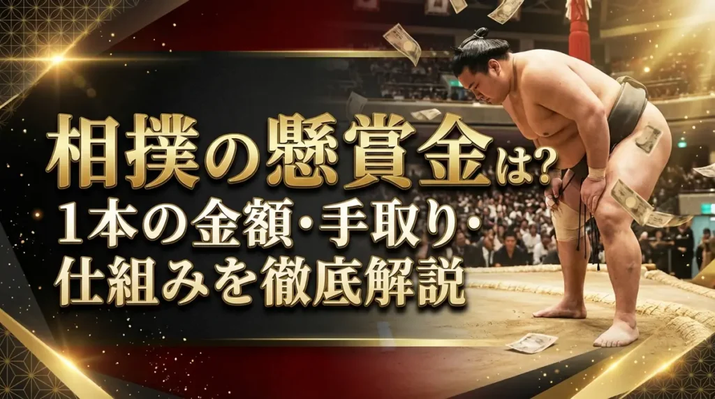 相撲の懸賞金とは？1本の金額・手取り・仕組みを徹底解説
