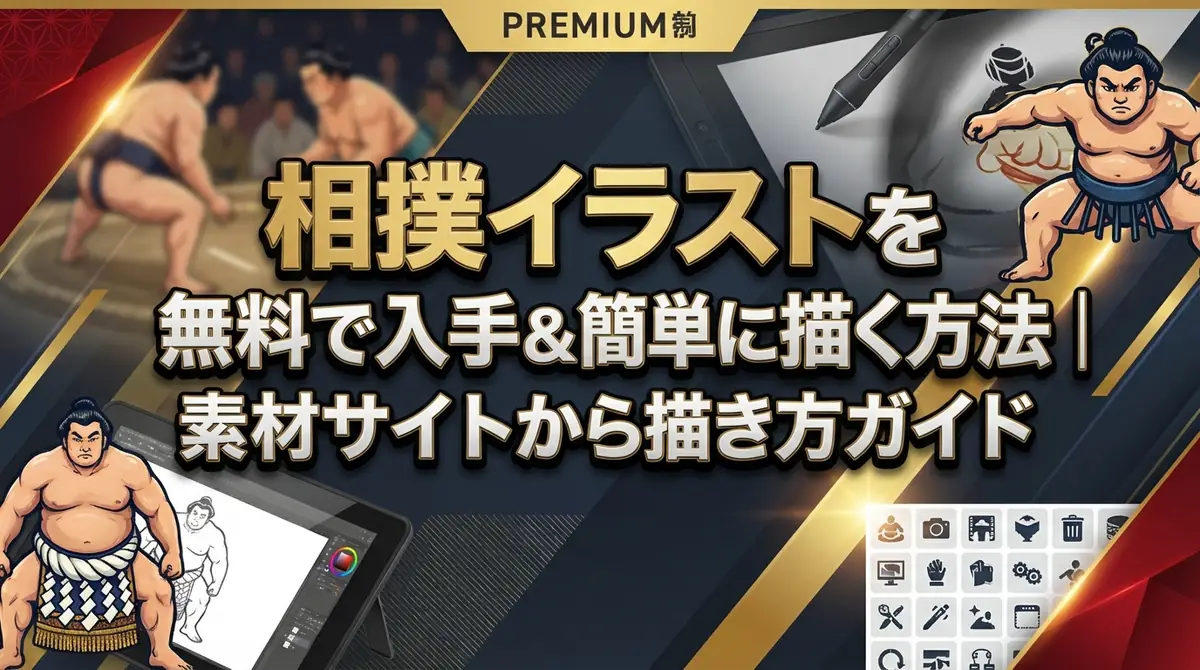 相撲イラストを無料で入手&簡単に描く方法|素材サイトから描き方まで完全ガイド