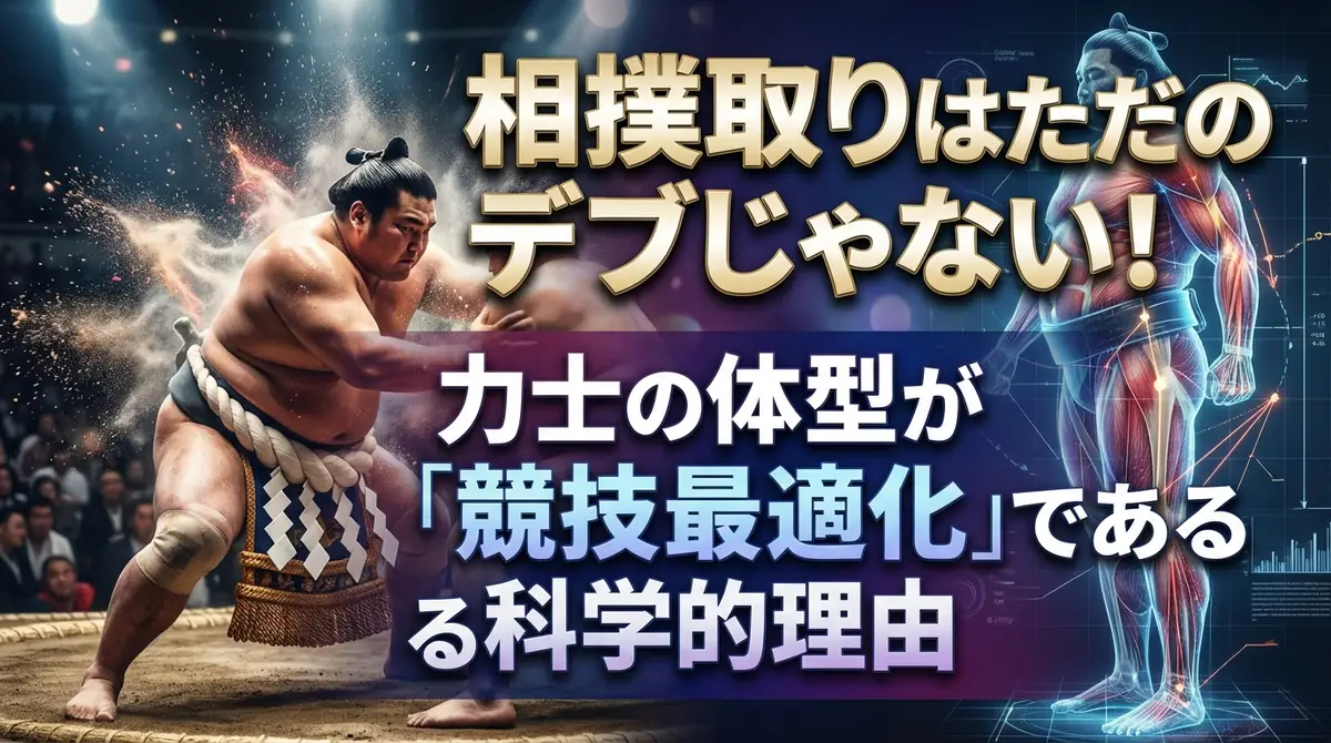 相撲取りはただのデブじゃない!力士の体型が「競技最適化」である科学的理由