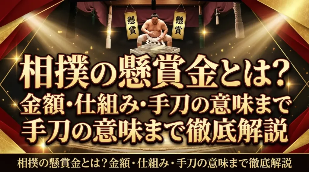 相撲の懸賞金とは？金額・仕組み・手刀の意味まで徹底解説